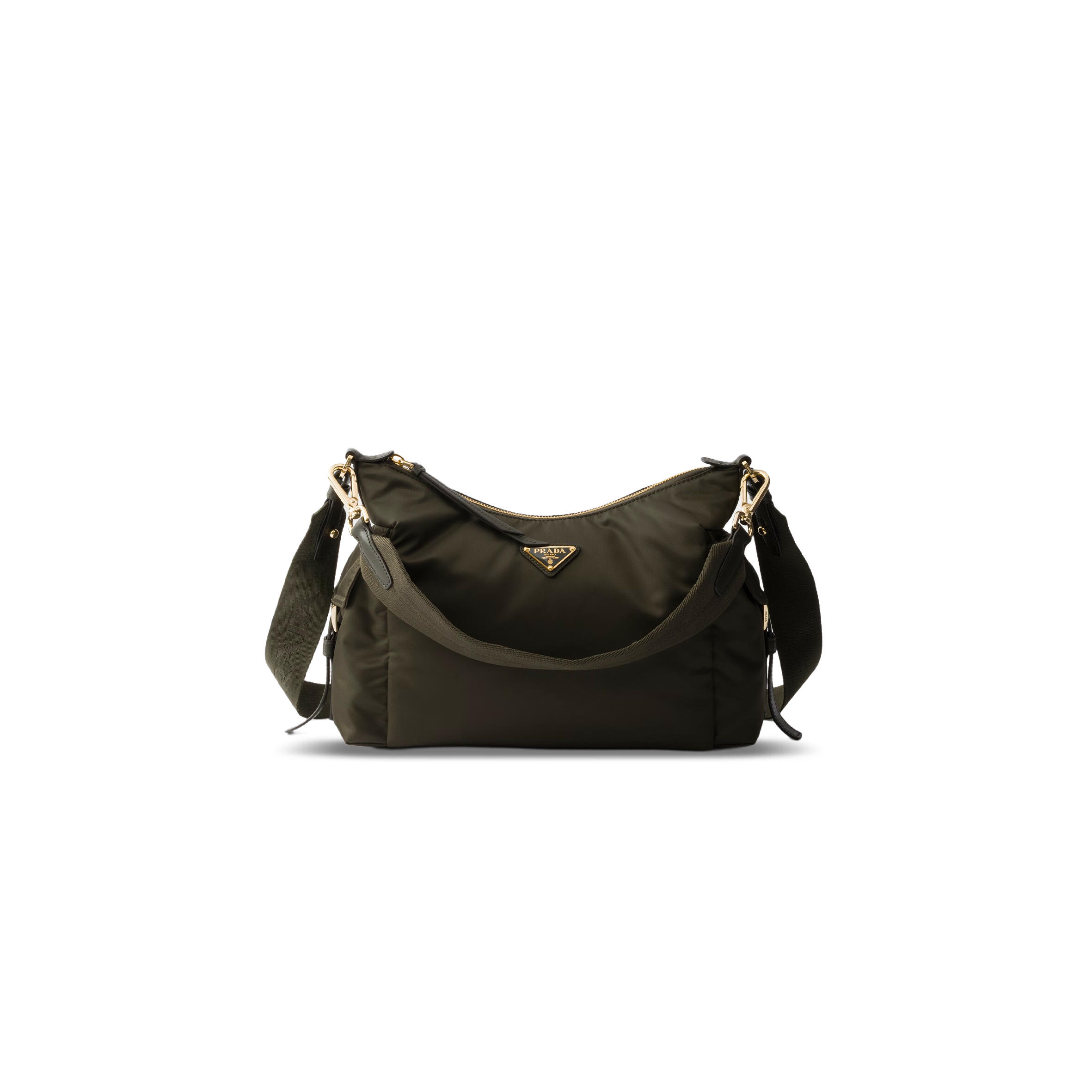 PRADA EXPLORE LARGE RE-NYLON AND LEATHER BAG 1BC264 (32*22*11.5cm)